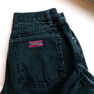 TWENTY X BLACK HIGH WAISTED MOM JEANS
